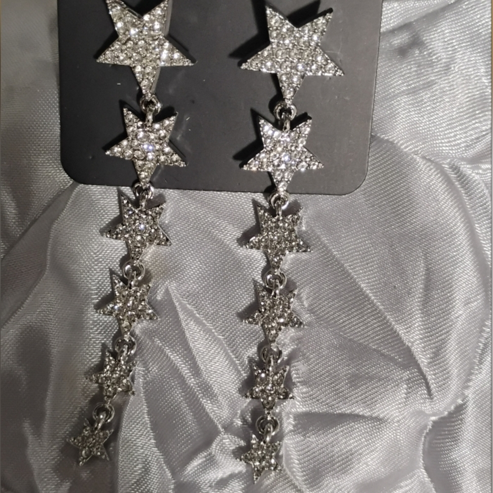 Silver Star Earrings